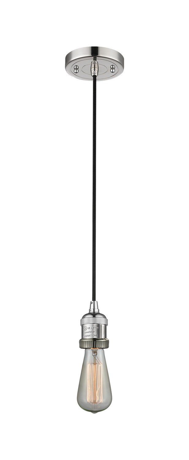 One Light Mini Pendant by Innovations - Franklin Restoration Collection, Polished Nickel Finish - 201C-PN