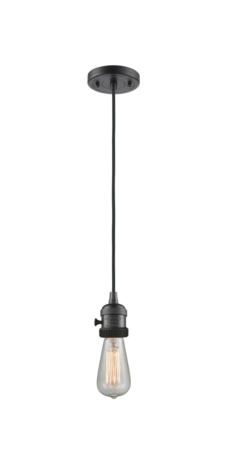 One Light Mini Pendant by Innovations - Franklin Restoration Collection, Oil Rubbed Bronze Finish - 201CSW-OB