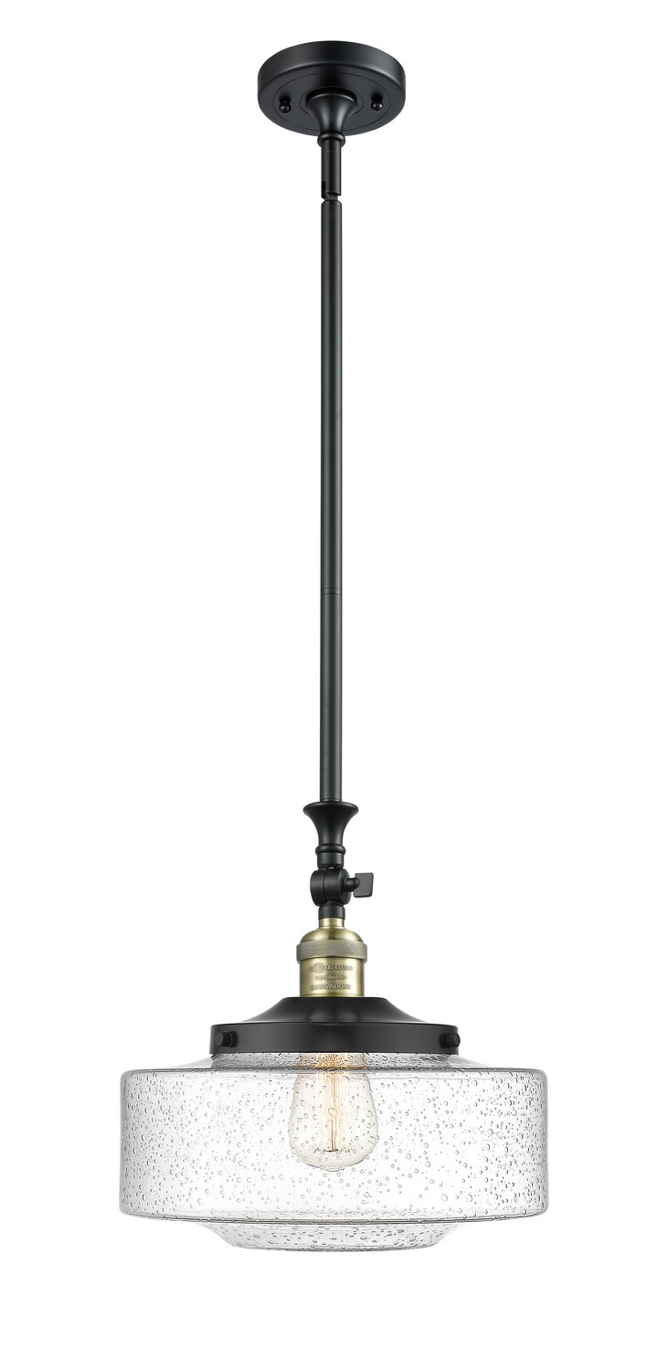 One Light Mini Pendant by Innovations - Franklin Restoration Collection, Black Antique Brass Finish - 206-BAB-G694-12