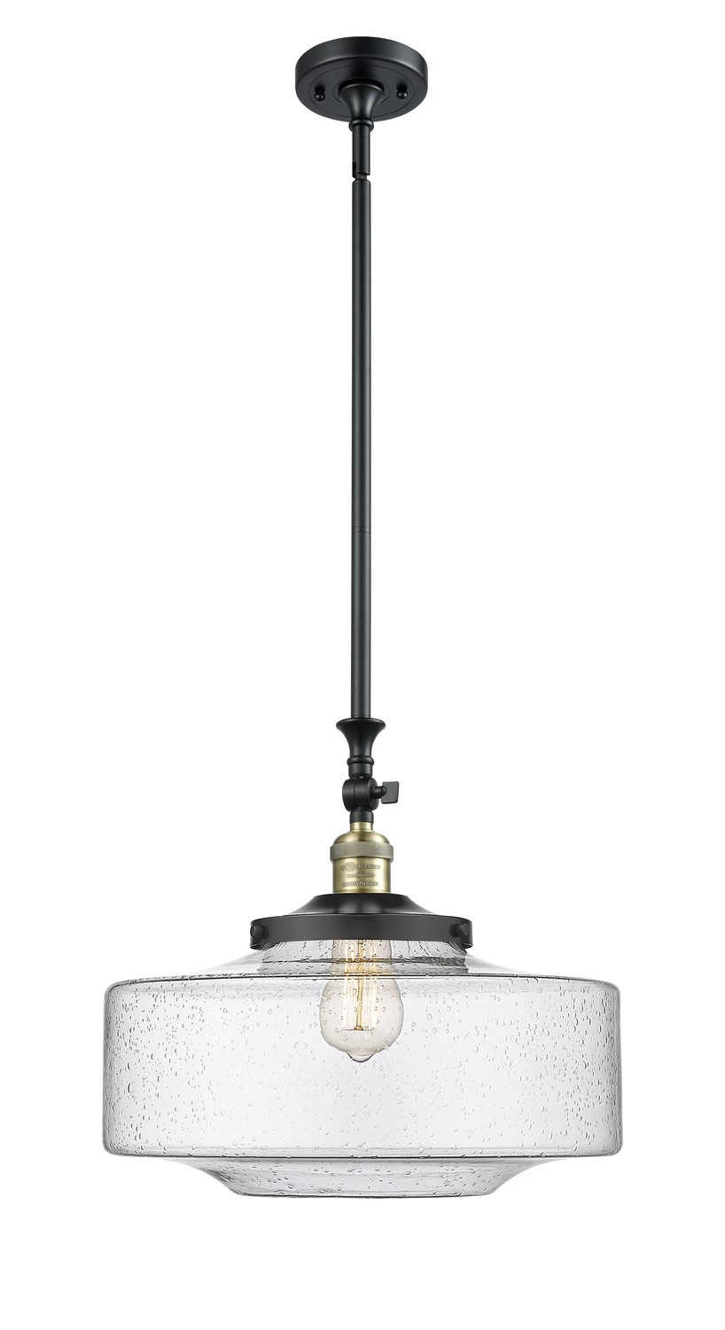 One Light Mini Pendant by Innovations - Franklin Restoration Collection, Black Antique Brass Finish - 206-BAB-G694-16