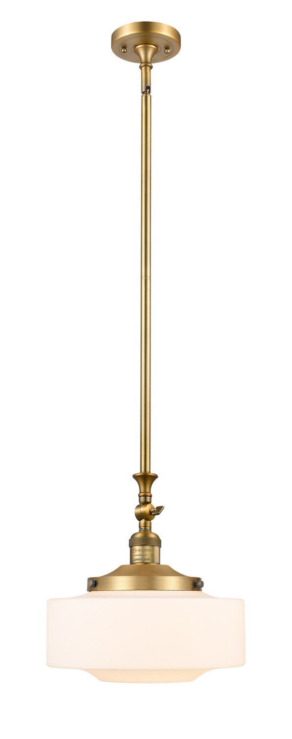 One Light Mini Pendant by Innovations - Franklin Restoration Collection, Brushed Brass Finish - 206-BB-G691-12