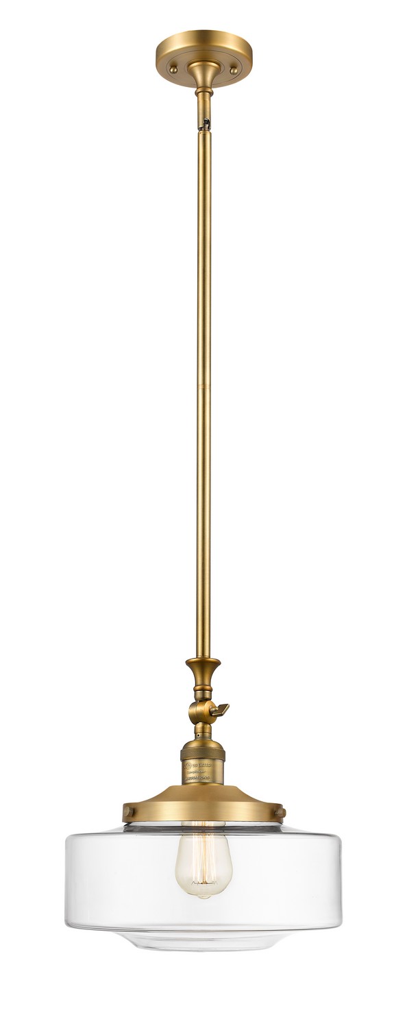 One Light Mini Pendant by Innovations - Franklin Restoration Collection, Brushed Brass Finish - 206-BB-G692-12