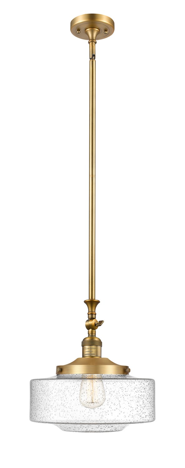 One Light Mini Pendant by Innovations - Franklin Restoration Collection, Brushed Brass Finish - 206-BB-G694-12