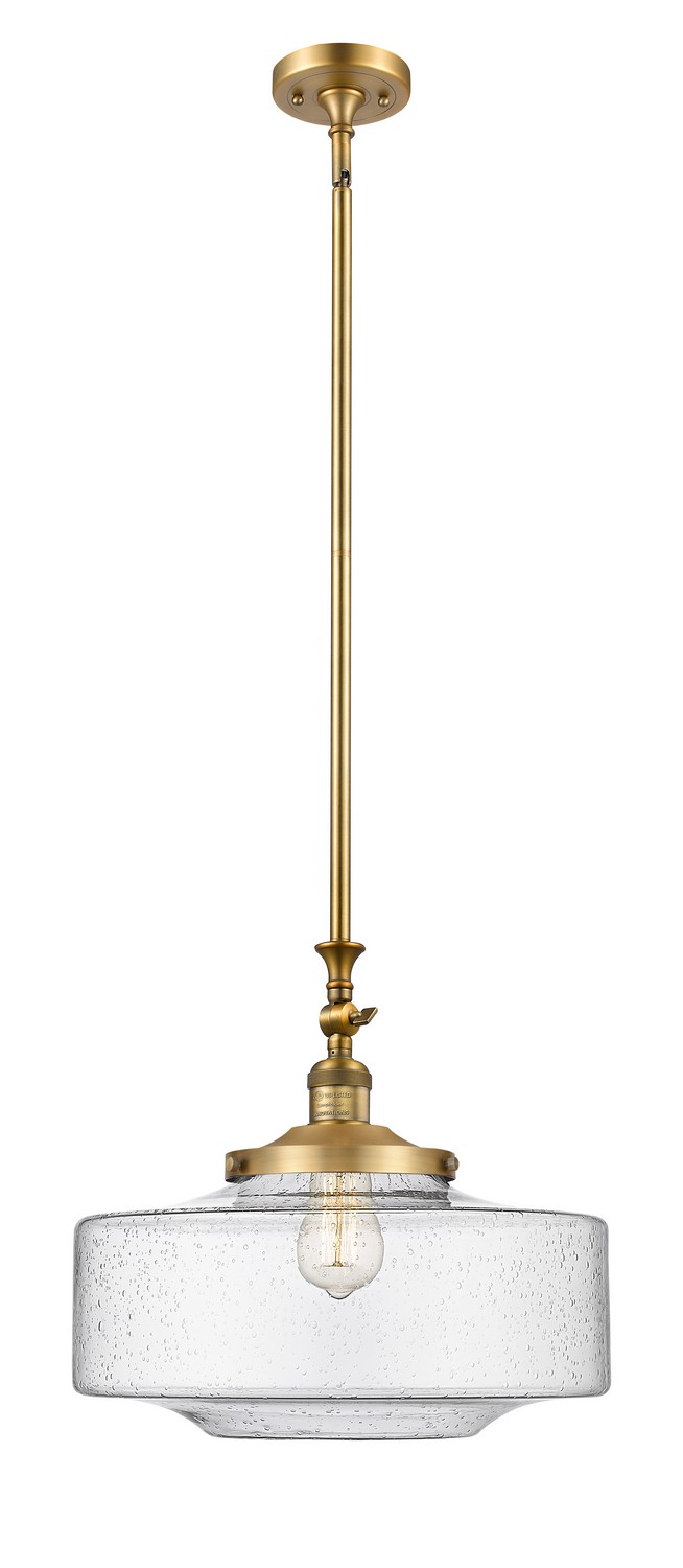 One Light Mini Pendant by Innovations - Franklin Restoration Collection, Brushed Brass Finish - 206-BB-G694-16