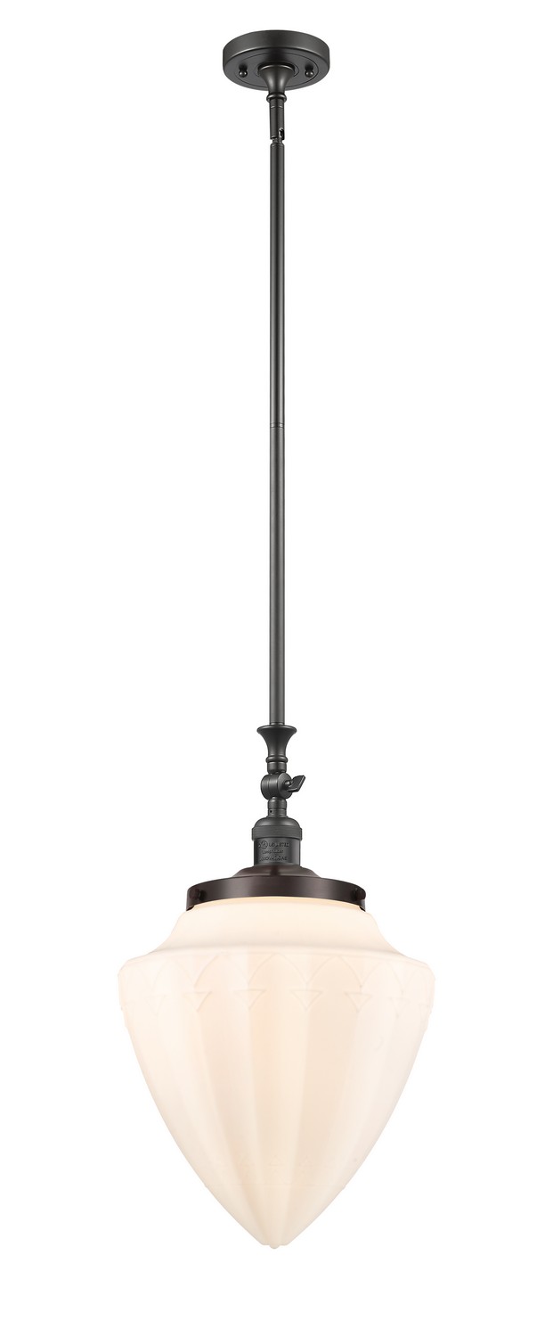 One Light Mini Pendant by Innovations - Franklin Restoration Collection, Oil Rubbed Bronze Finish - 206-OB-G661-12