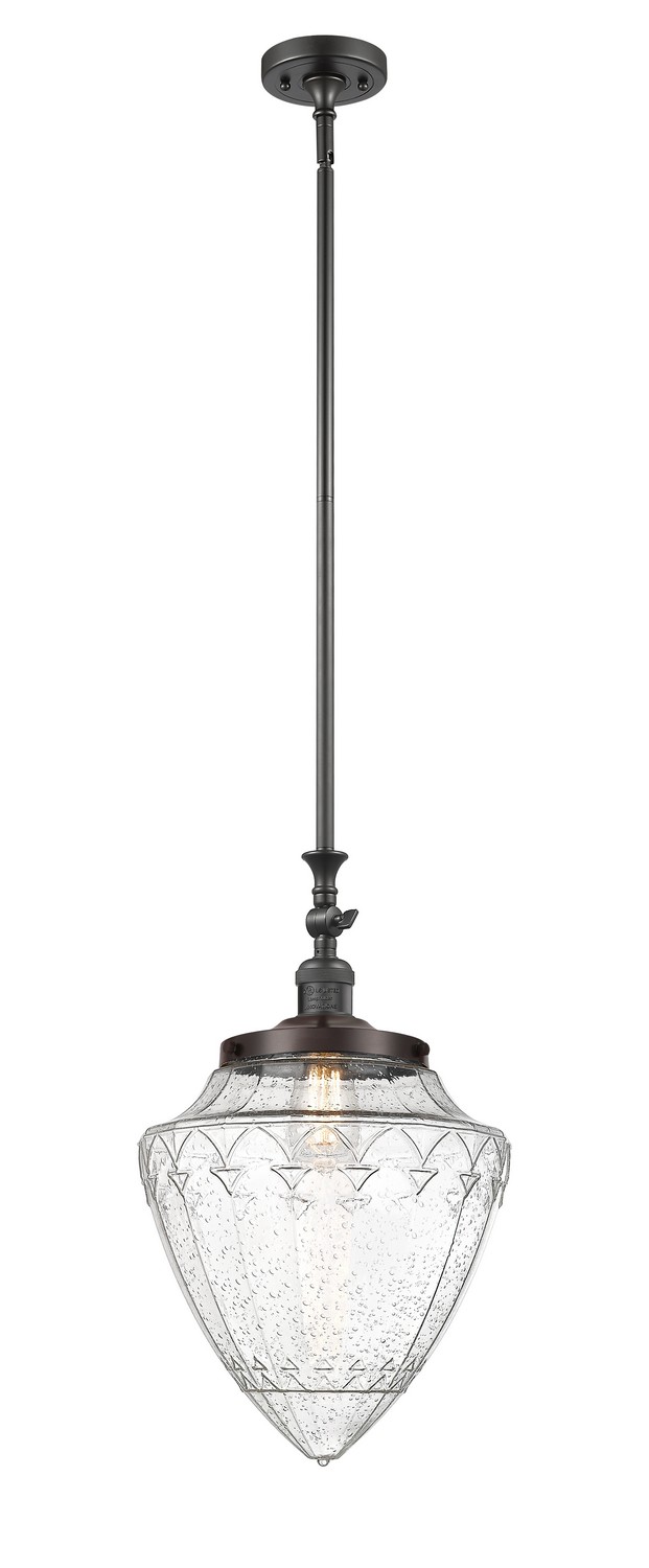 One Light Mini Pendant by Innovations - Franklin Restoration Collection, Oil Rubbed Bronze Finish - 206-OB-G664-12