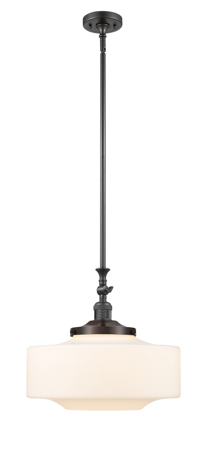 One Light Mini Pendant by Innovations - Franklin Restoration Collection, Oil Rubbed Bronze Finish - 206-OB-G691-16