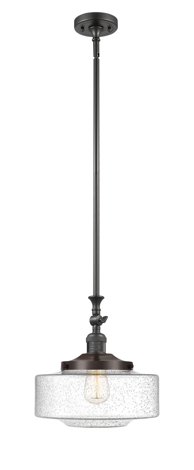 One Light Mini Pendant by Innovations - Franklin Restoration Collection, Oil Rubbed Bronze Finish - 206-OB-G694-12