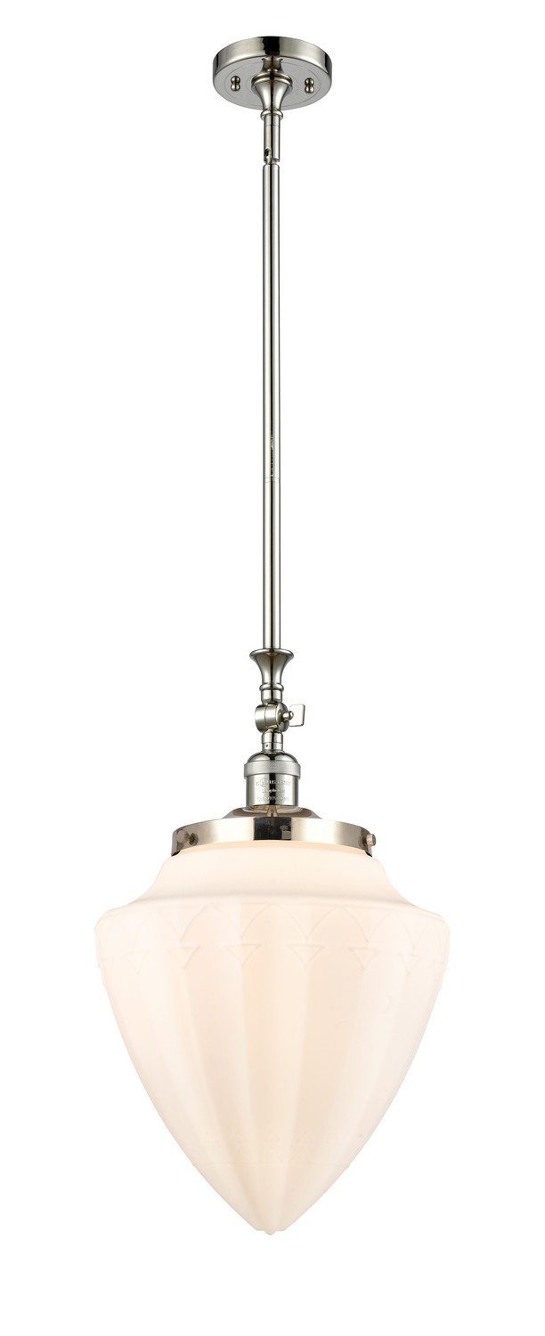 One Light Mini Pendant by Innovations - Franklin Restoration Collection, Polished Nickel Finish - 206-PN-G661-12