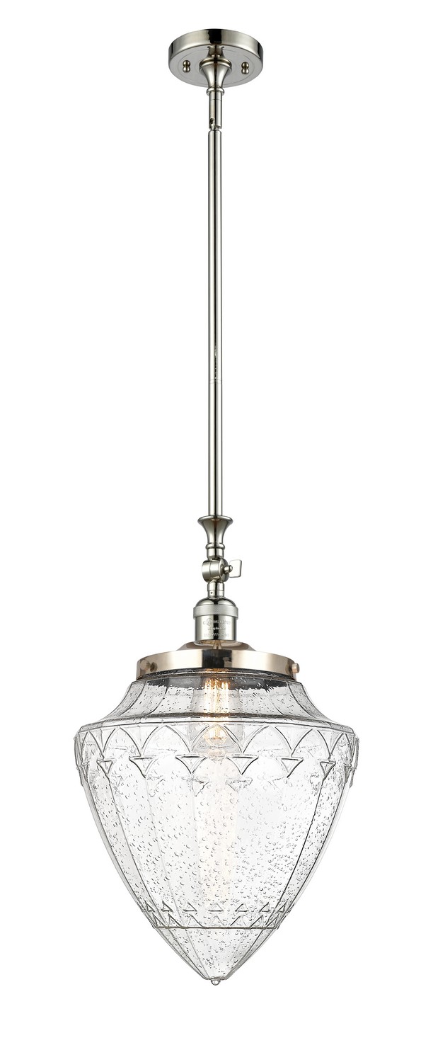 One Light Mini Pendant by Innovations - Franklin Restoration Collection, Polished Nickel Finish - 206-PN-G664-12
