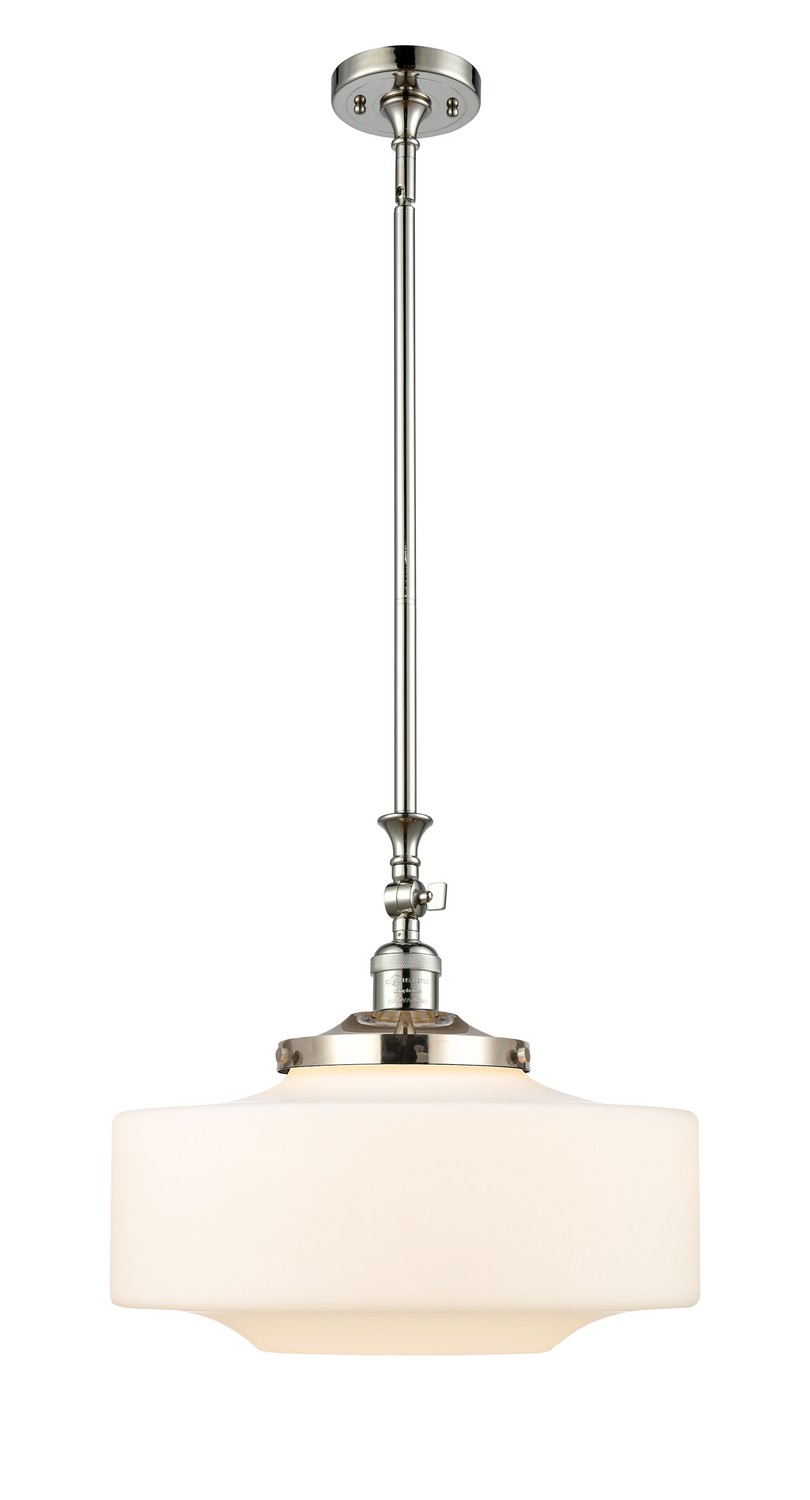 One Light Mini Pendant by Innovations - Franklin Restoration Collection, Polished Nickel Finish - 206-PN-G691-16