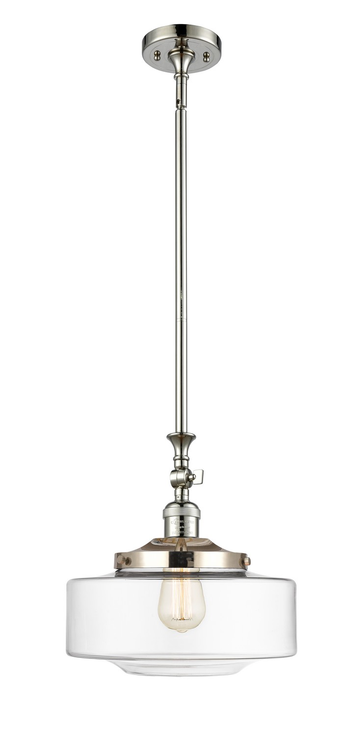 One Light Mini Pendant by Innovations - Franklin Restoration Collection, Polished Nickel Finish - 206-PN-G692-12