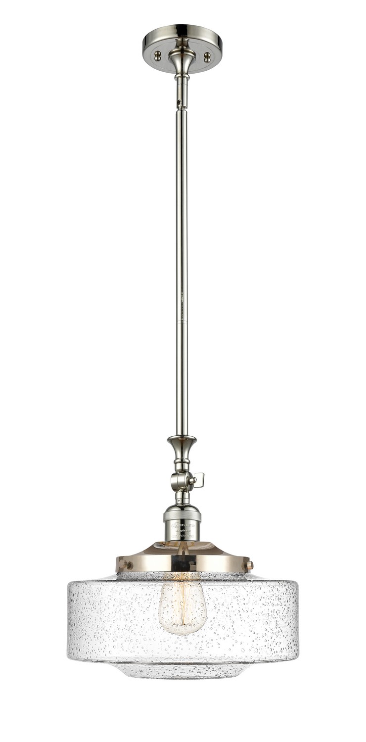 One Light Mini Pendant by Innovations - Franklin Restoration Collection, Polished Nickel Finish - 206-PN-G694-12