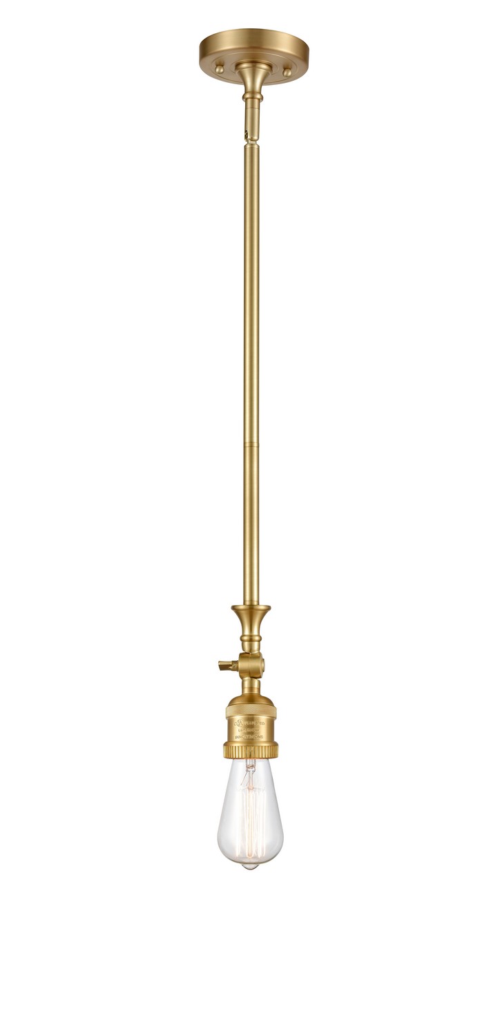 One Light Mini Pendant by Innovations - Franklin Restoration Collection, Satin Gold Finish - 206-SG