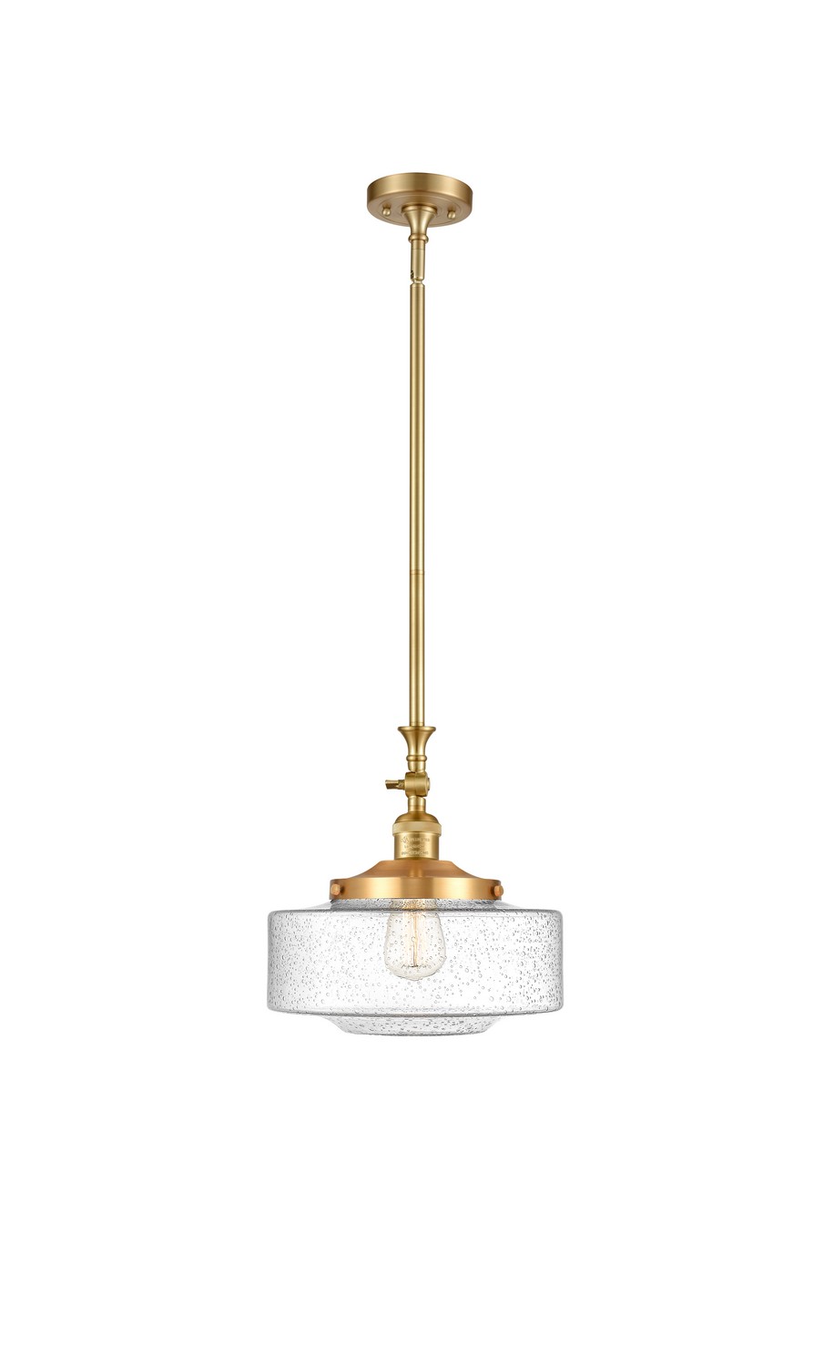 One Light Mini Pendant by Innovations - Franklin Restoration Collection, Satin Gold Finish - 206-SG-G694-12