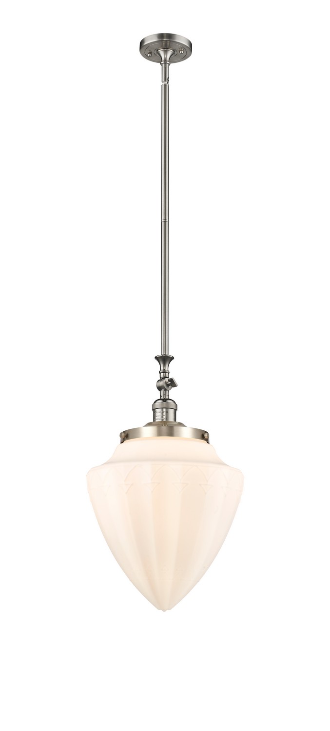 One Light Mini Pendant by Innovations - Franklin Restoration Collection, Brushed Satin Nickel Finish - 206-SN-G661-12