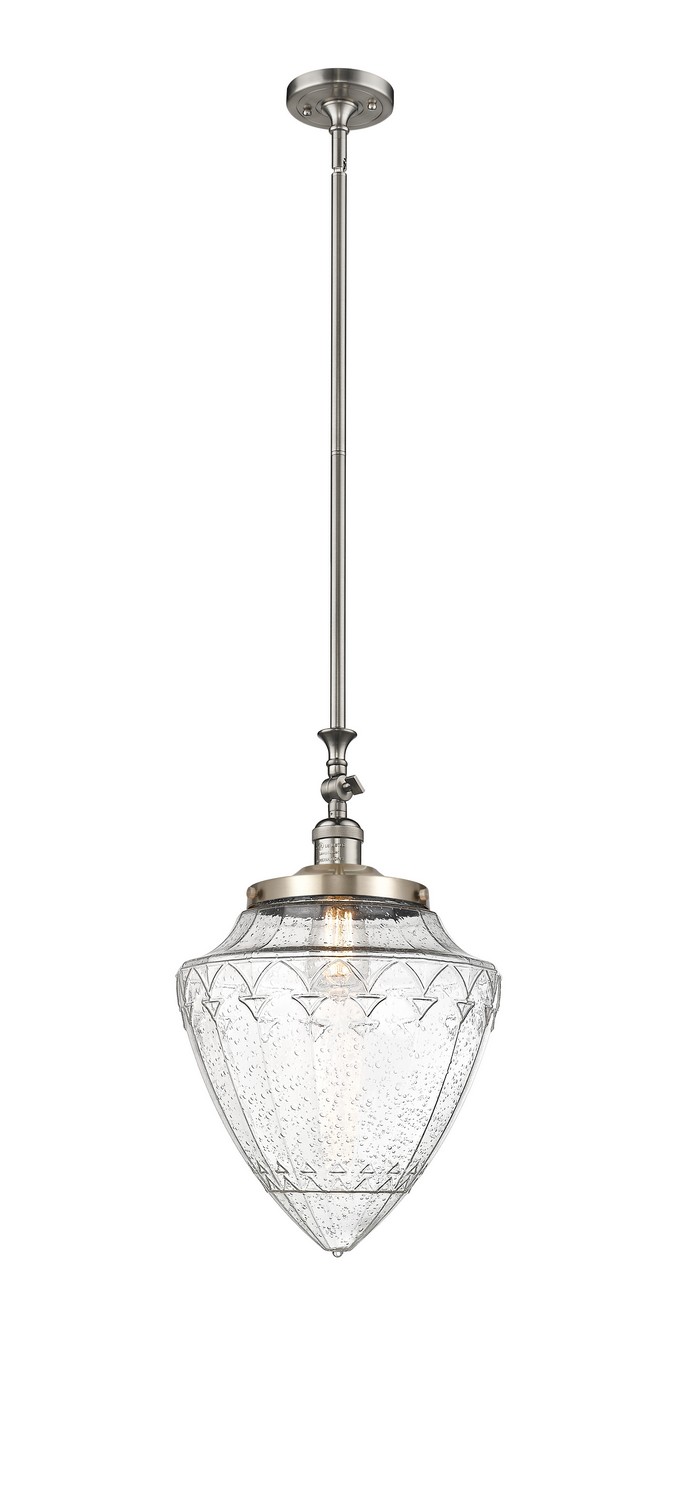 One Light Mini Pendant by Innovations - Franklin Restoration Collection, Brushed Satin Nickel Finish - 206-SN-G664-12