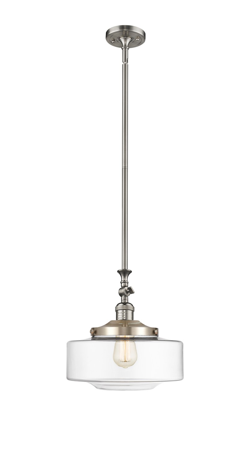 One Light Mini Pendant by Innovations - Franklin Restoration Collection, Brushed Satin Nickel Finish - 206-SN-G692-12