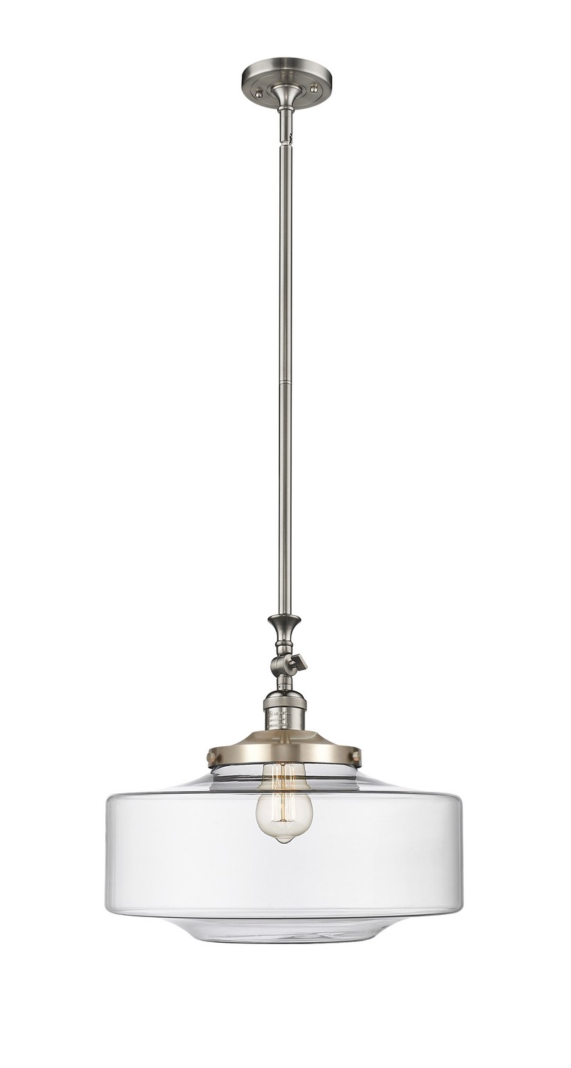 One Light Mini Pendant by Innovations - Franklin Restoration Collection, Brushed Satin Nickel Finish - 206-SN-G692-16