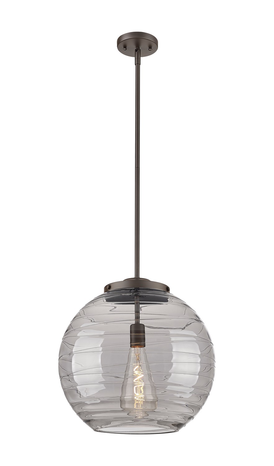 One Light Pendant by Innovations - Essex Collection, Oil Rubbed Bronze Finish - 221-1S-OB-G1213-16SM