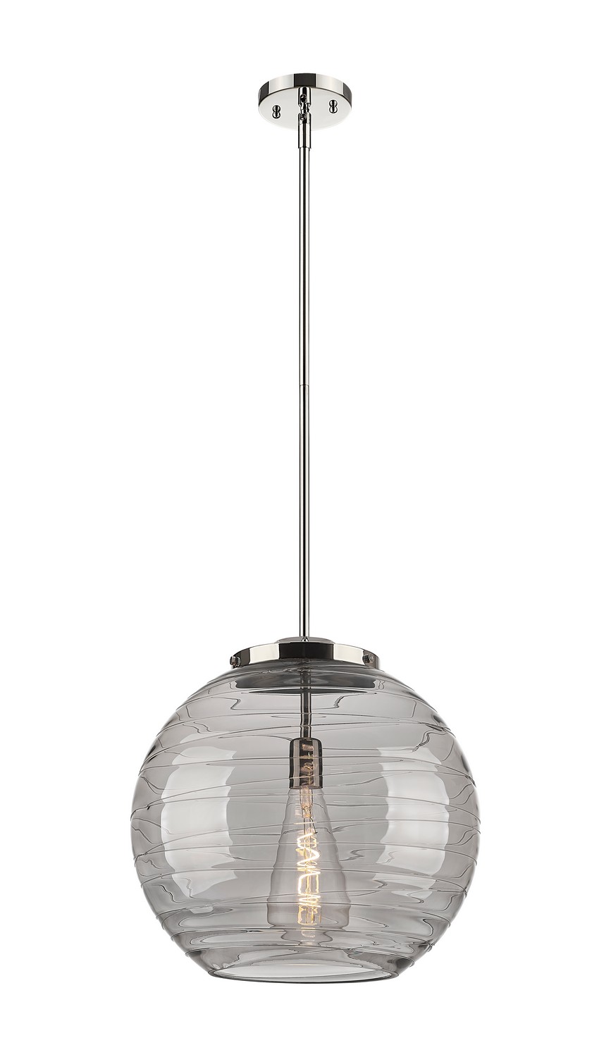 One Light Pendant by Innovations - Essex Collection, Polished Nickel Finish - 221-1S-PN-G1213-16SM