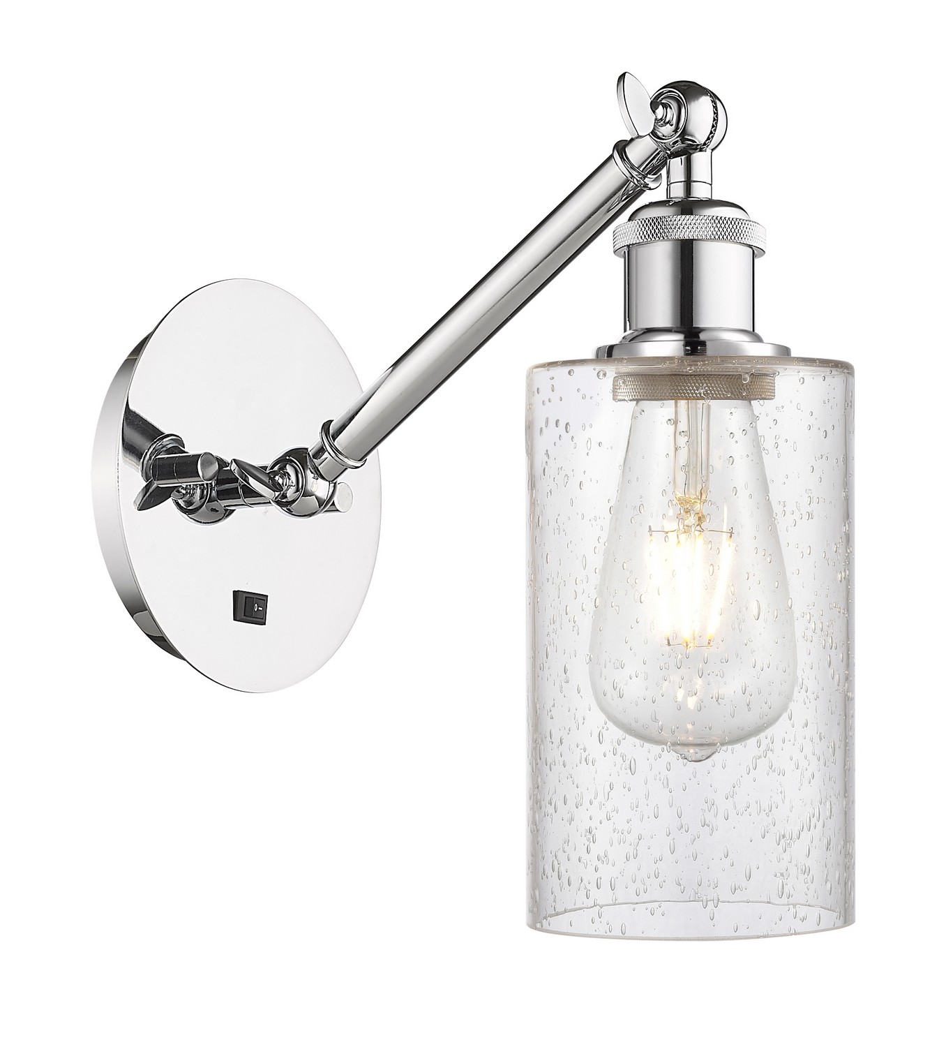 One Light Wall Sconce by Innovations - Ballston Collection, Polished Chrome Finish - 317-1W-PC-G804