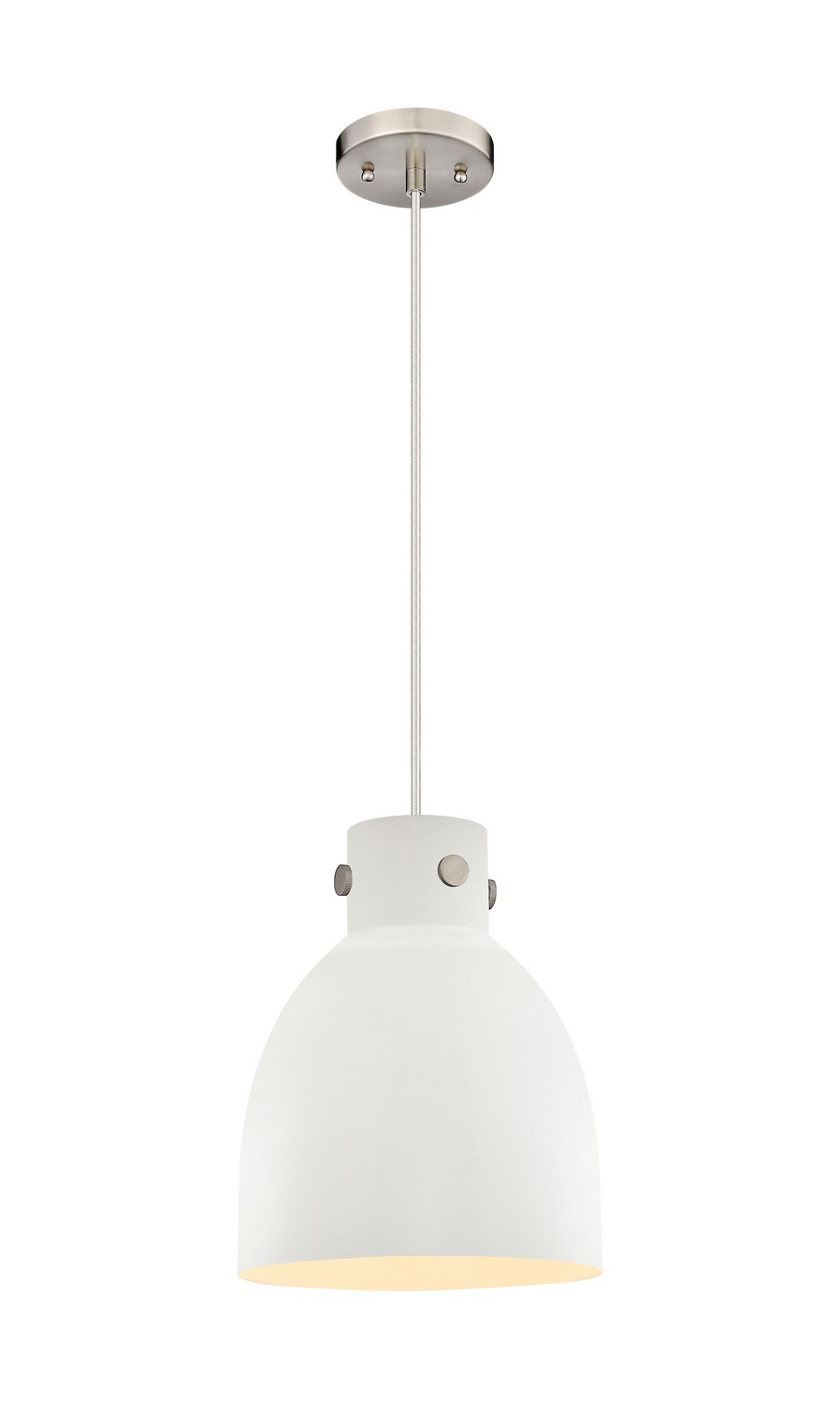 One Light Pendant by Innovations - Downtown Urban Collection, Satin Nickel Finish - 410-1PM-SN-M412-10W