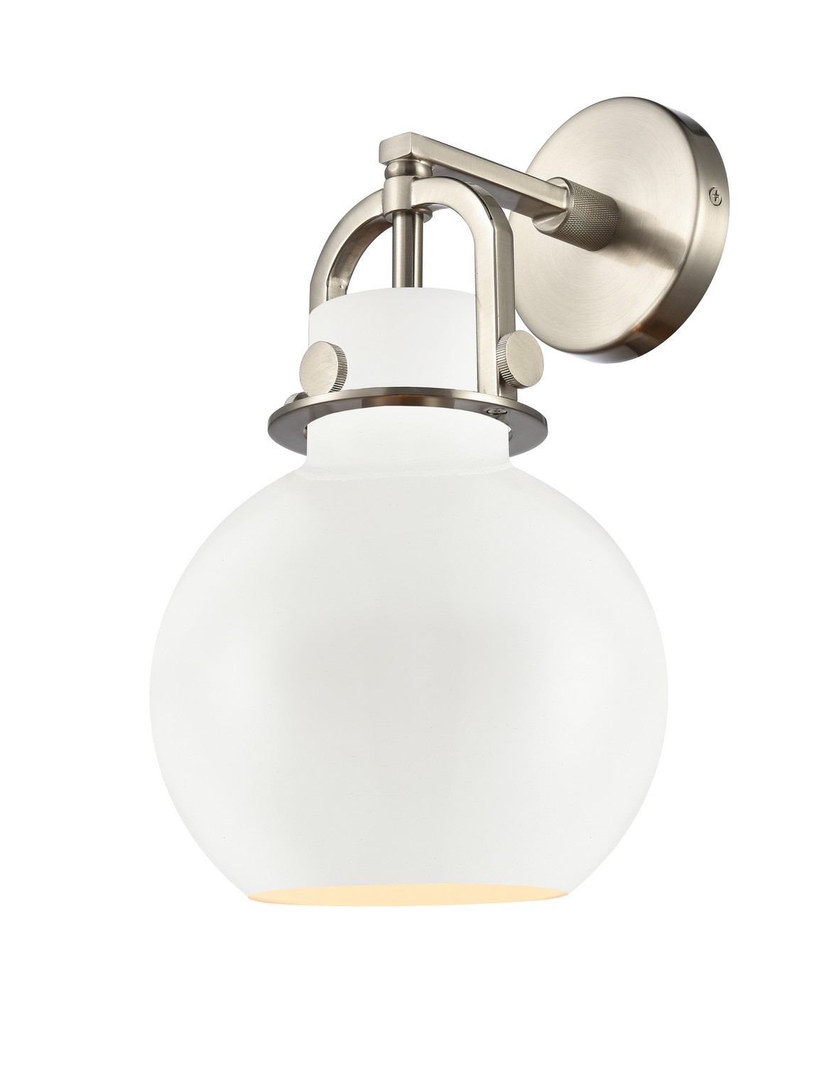 One Light Wall Sconce by Innovations - Downtown Urban Collection, Satin Nickel Finish - 410-1W-SN-M410-8W