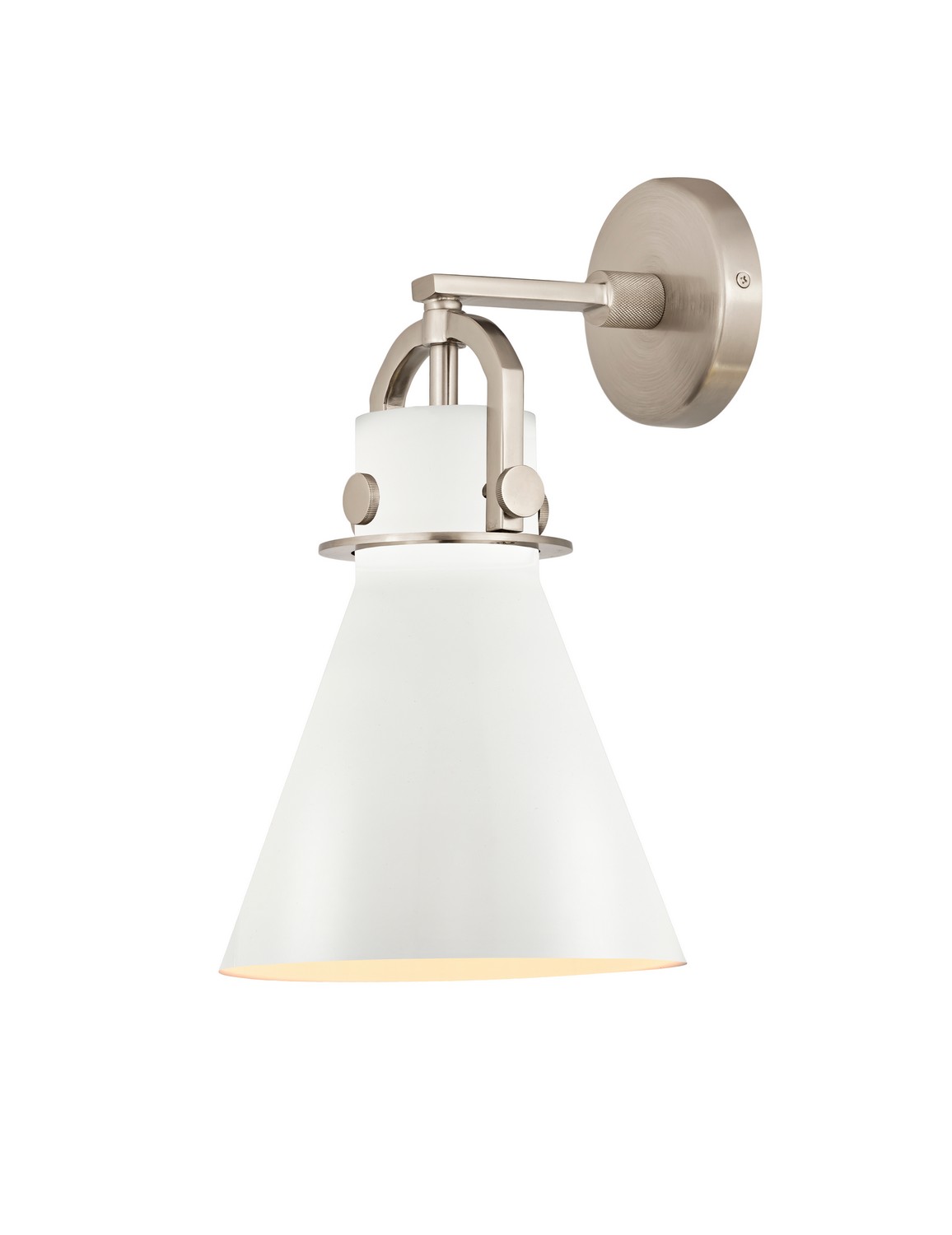 One Light Wall Sconce by Innovations - Downtown Urban Collection, Satin Nickel Finish - 410-1W-SN-M411-8W