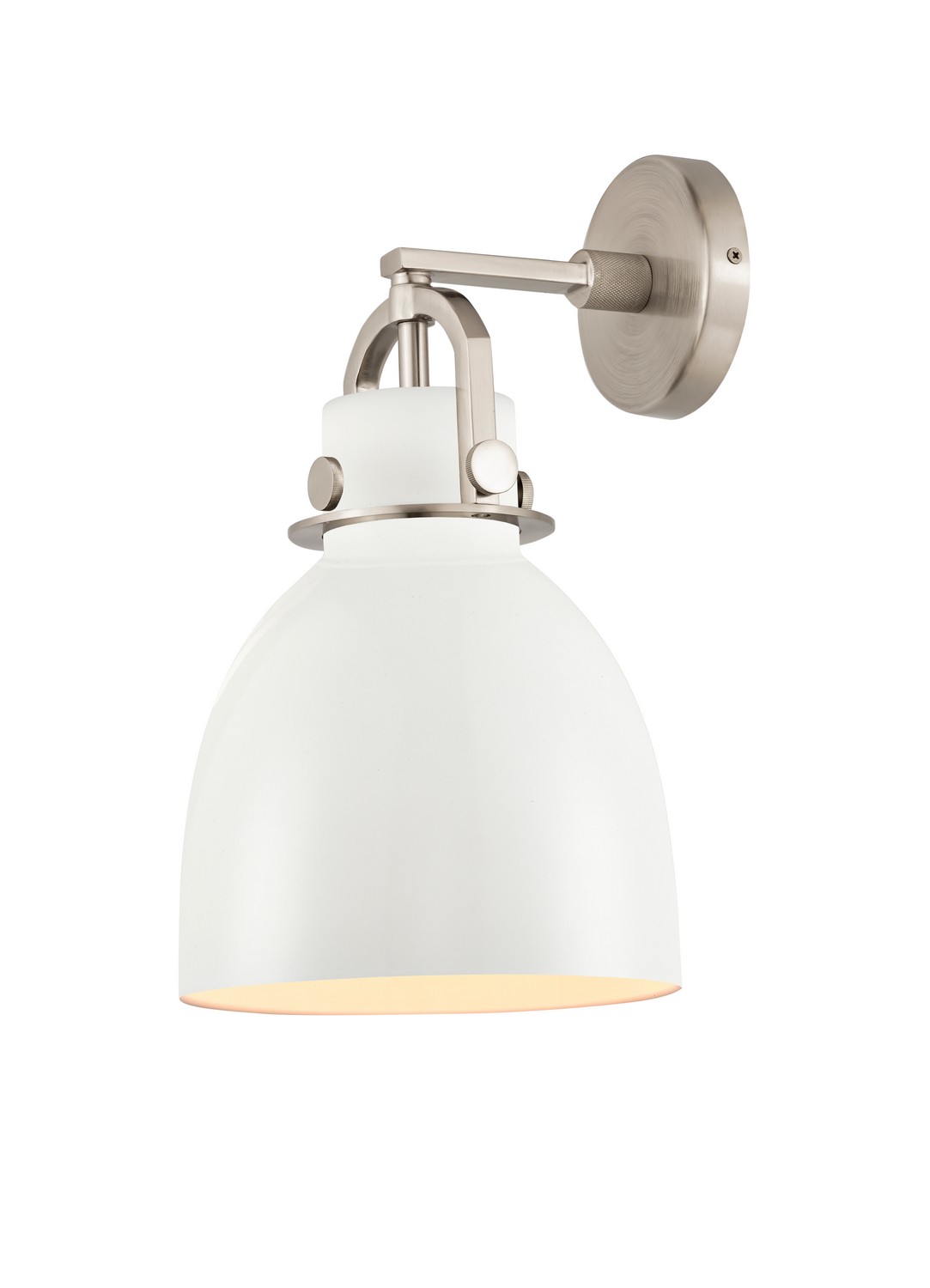 One Light Wall Sconce by Innovations - Downtown Urban Collection, Satin Nickel Finish - 410-1W-SN-M412-8W