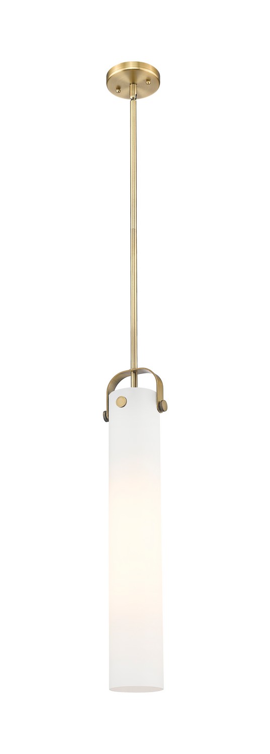 One Light Pendant by Innovations - Downtown Urban Collection, Brushed Brass Finish - 413-1SS-BB-G413-1S-4WH