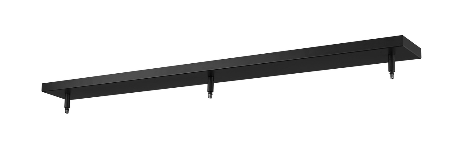 Three Light Ceiling Plate by Z-Lite - Multi Point Canopy Collection, Matte Black Finish - CP4403-MB