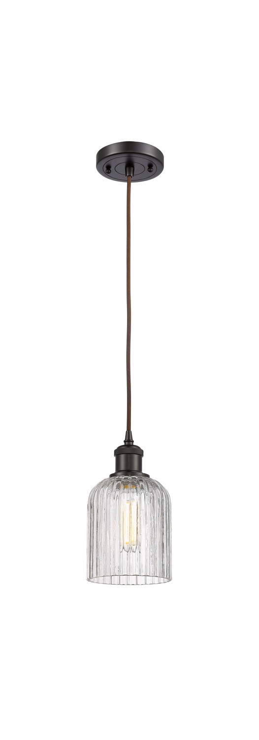 One Light Mini Pendant by Innovations - Ballston Collection, Oil Rubbed Bronze Finish - 516-1P-OB-G559-5CL