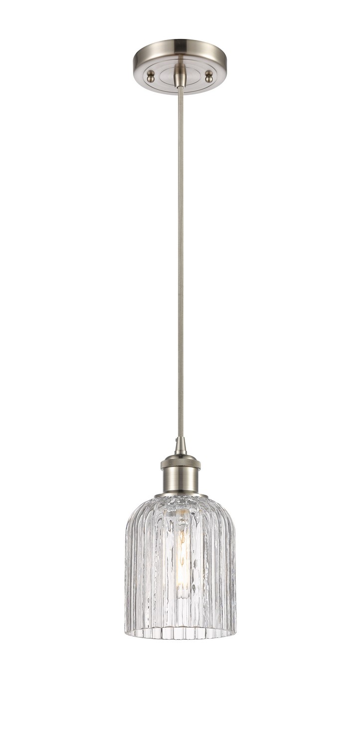 One Light Mini Pendant by Innovations - Ballston Collection, Brushed Satin Nickel Finish - 516-1P-SN-G559-5CL
