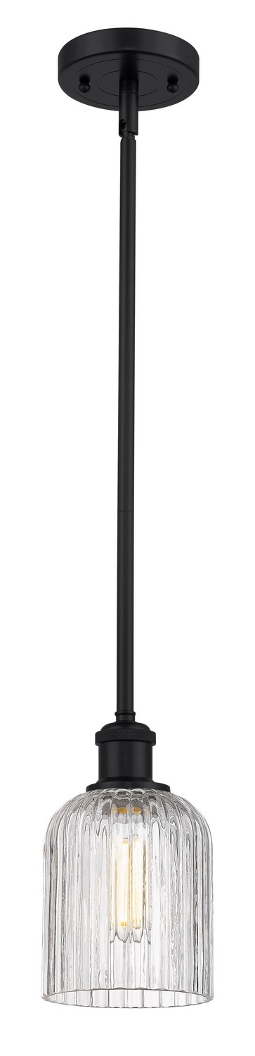 One Light Mini Pendant by Innovations - Ballston Collection, Matte Black Finish - 516-1S-BK-G559-5CL