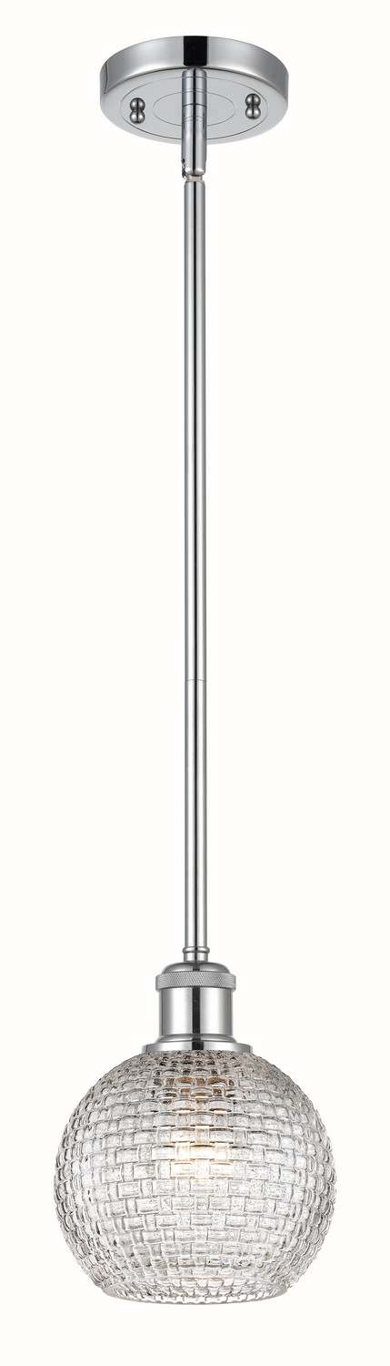 One Light Mini Pendant by Innovations - Ballston Collection, Polished Chrome Finish - 516-1S-PC-G122C-6CL