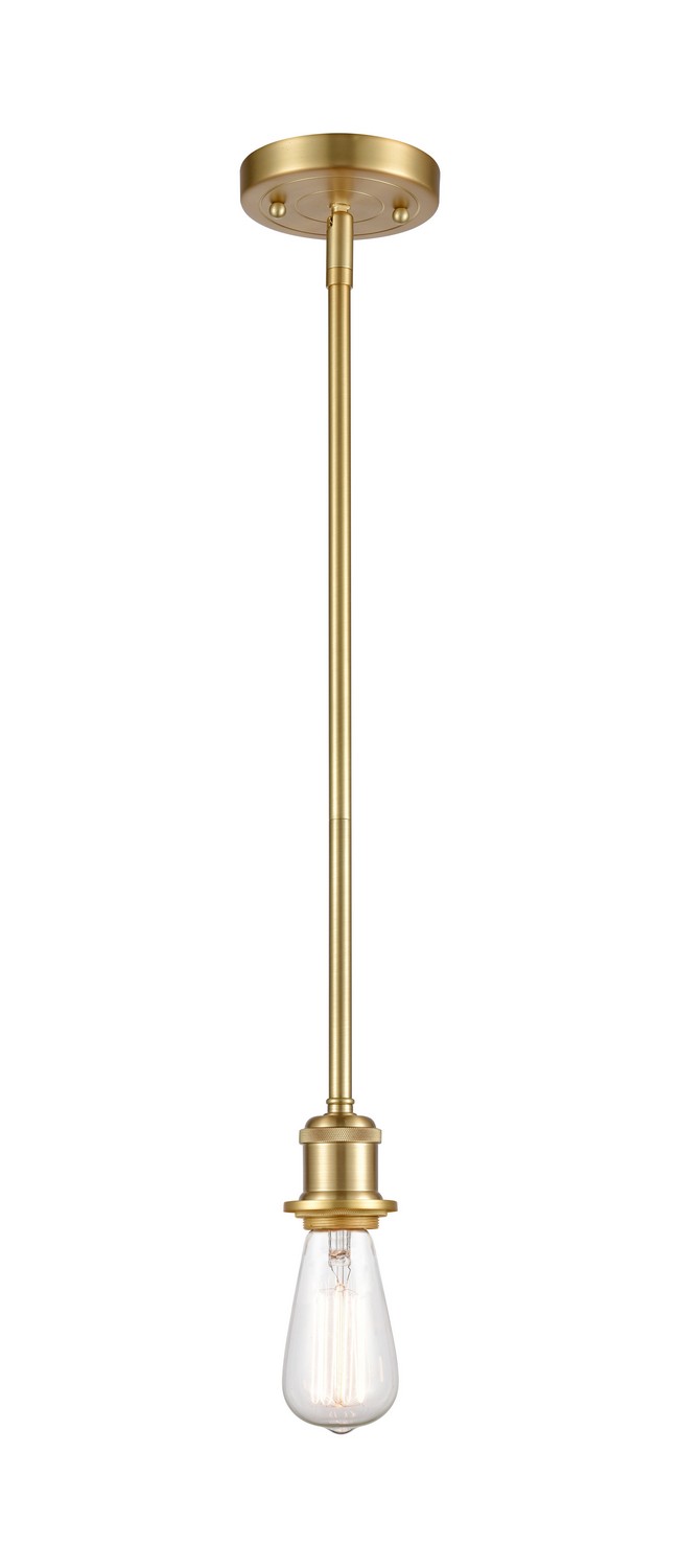 One Light Mini Pendant by Innovations - Ballston Collection, Satin Gold Finish - 516-1S-SG