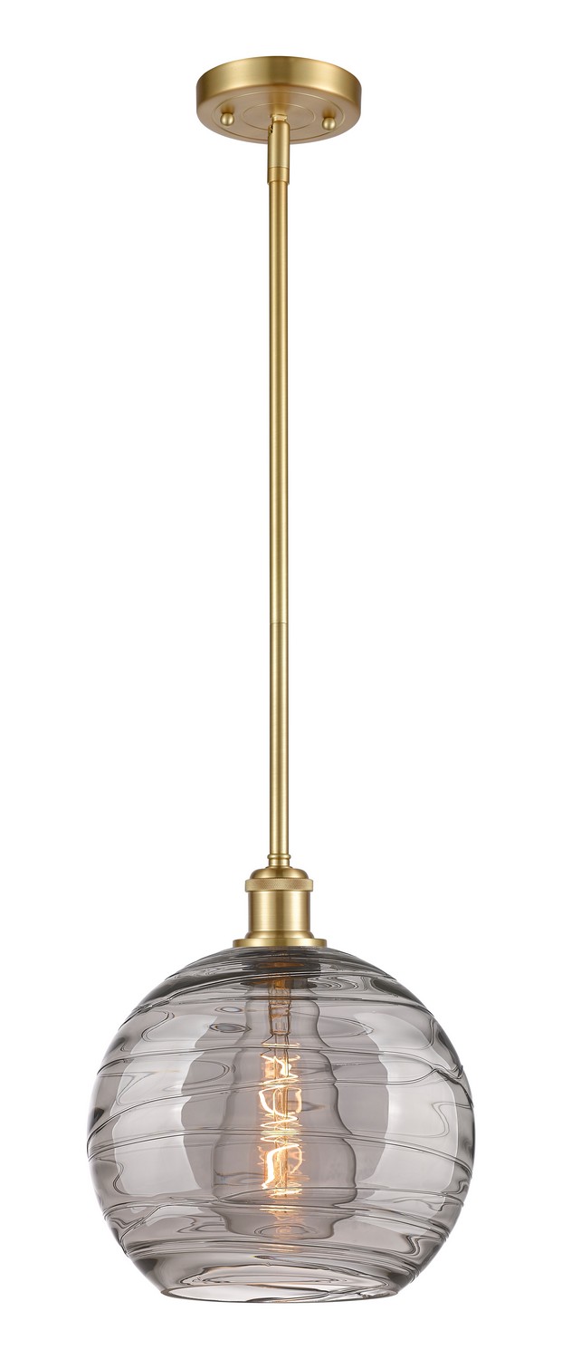 One Light Mini Pendant by Innovations - Ballston Collection, Satin Gold Finish - 516-1S-SG-G1213-10SM