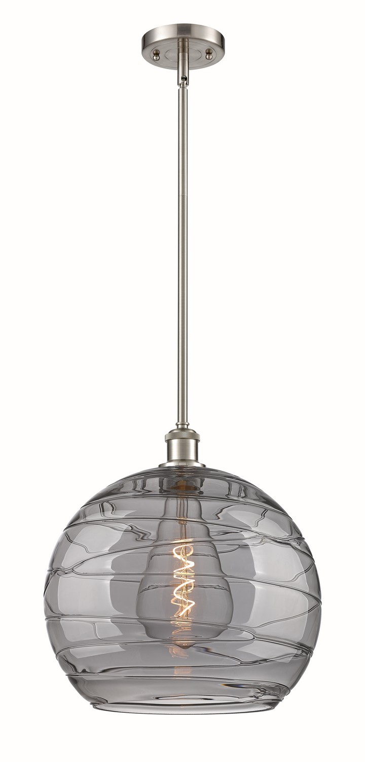 One Light Pendant by Innovations - Ballston Collection, Brushed Satin Nickel Finish - 516-1S-SN-G1213-14SM