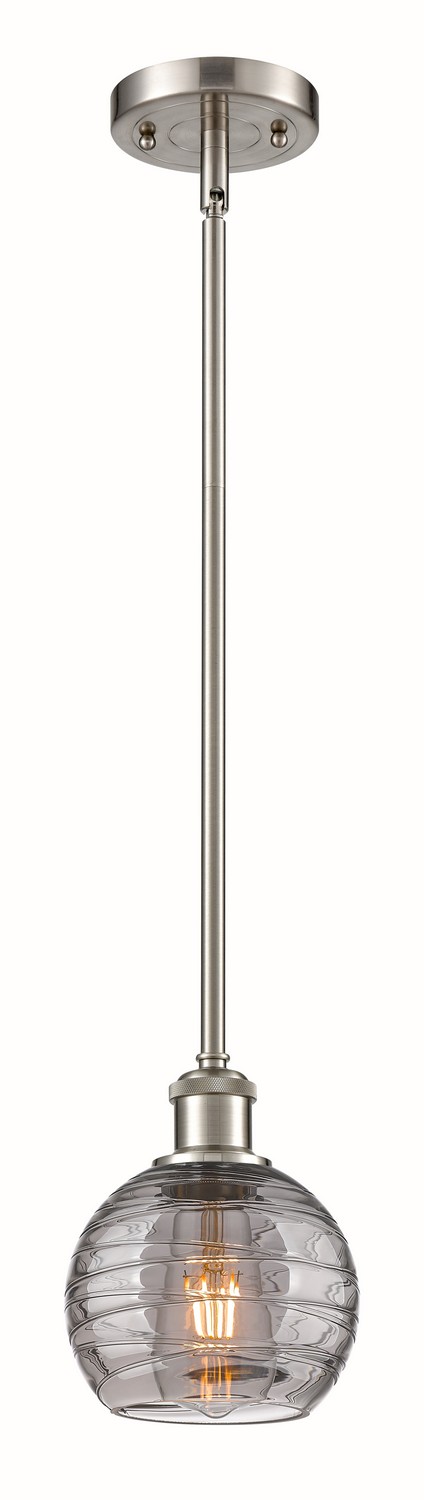 One Light Mini Pendant by Innovations - Ballston Collection, Brushed Satin Nickel Finish - 516-1S-SN-G1213-6SM
