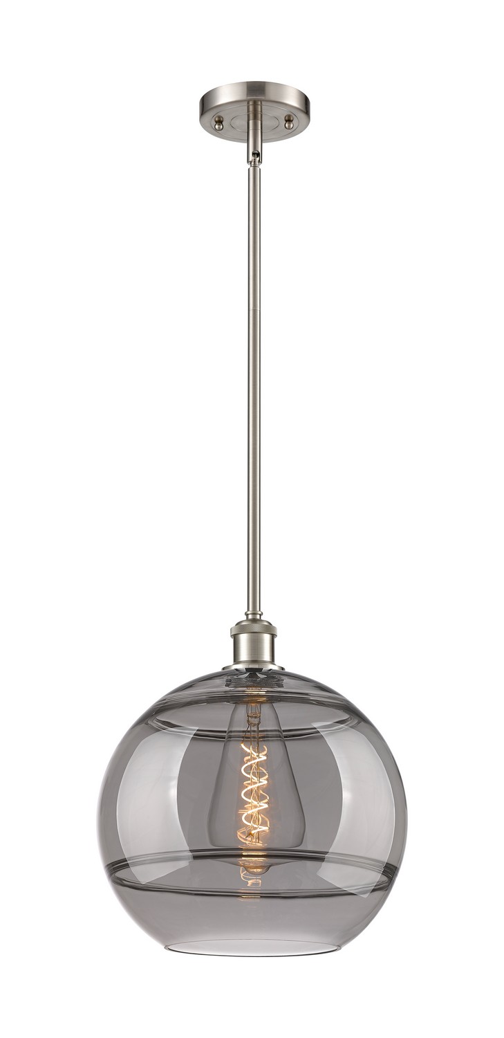 One Light Mini Pendant by Innovations - Ballston Collection, Brushed Satin Nickel Finish - 516-1S-SN-G556-12SM