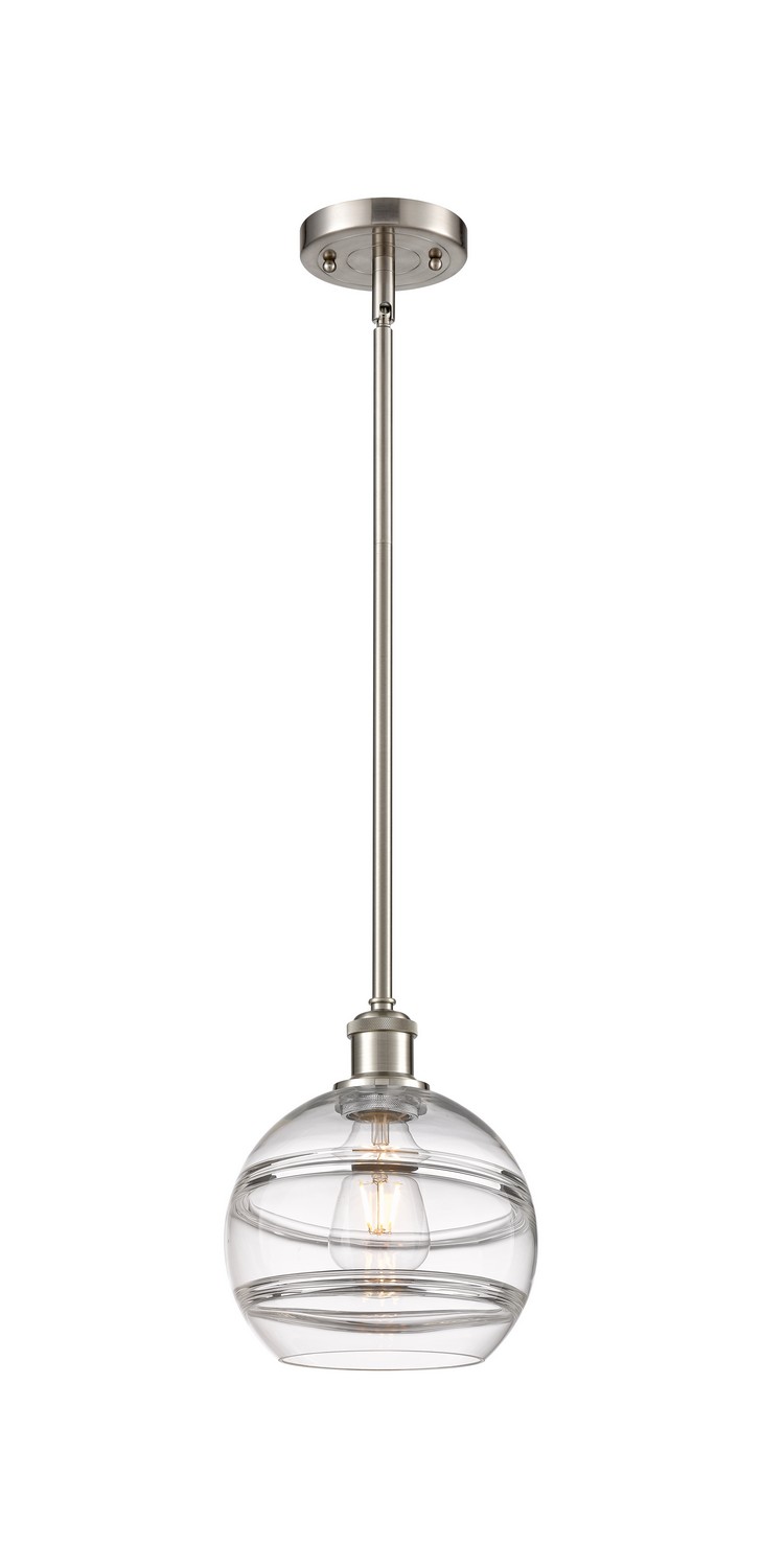 One Light Mini Pendant by Innovations - Ballston Collection, Brushed Satin Nickel Finish - 516-1S-SN-G556-8CL