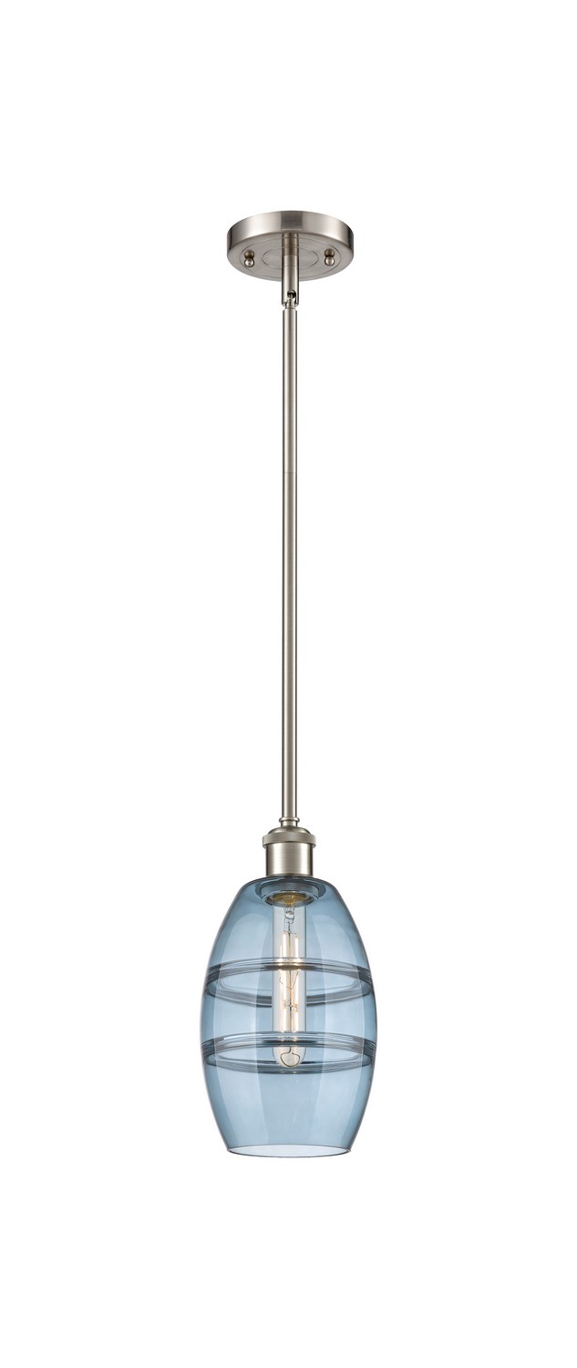 One Light Mini Pendant by Innovations - Ballston Collection, Brushed Satin Nickel Finish - 516-1S-SN-G557-6BL