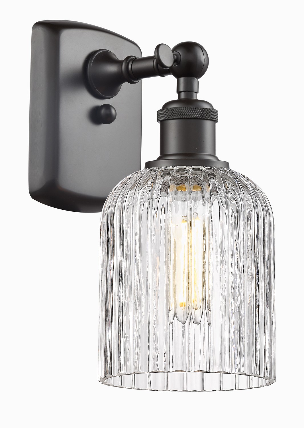 One Light Wall Sconce by Innovations - Ballston Collection, Oil Rubbed Bronze Finish - 516-1W-OB-G559-5CL