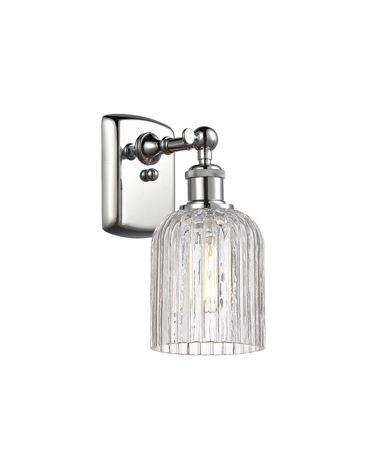 One Light Wall Sconce by Innovations - Ballston Collection, Polished Chrome Finish - 516-1W-PC-G559-5CL