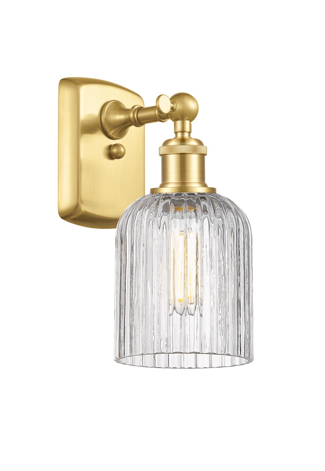 One Light Wall Sconce by Innovations - Ballston Collection, Satin Gold Finish - 516-1W-SG-G559-5CL