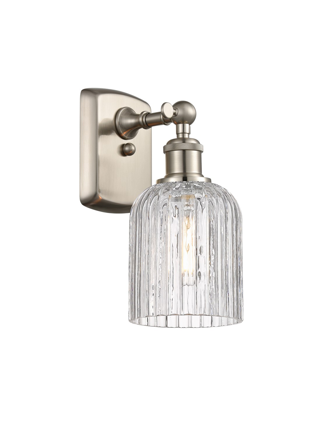 One Light Wall Sconce by Innovations - Ballston Collection, Brushed Satin Nickel Finish - 516-1W-SN-G559-5CL