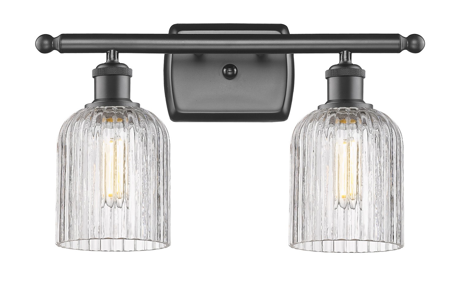 Two Light Bath Vanity by Innovations - Ballston Collection, Oil Rubbed Bronze Finish - 516-2W-OB-G559-5CL