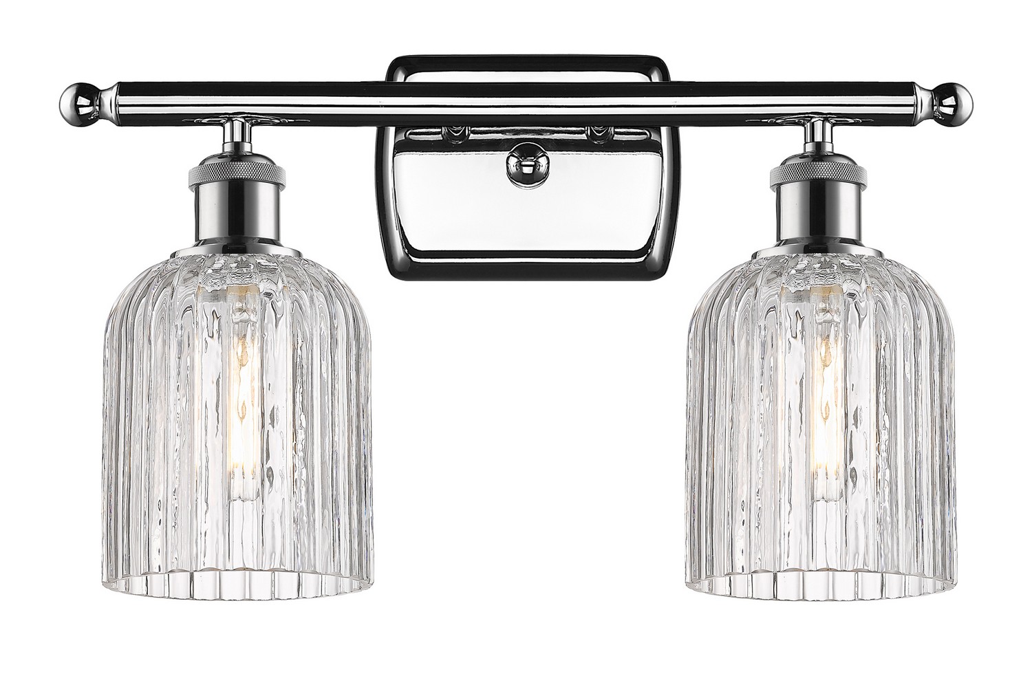 Two Light Bath Vanity by Innovations - Ballston Collection, Polished Chrome Finish - 516-2W-PC-G559-5CL