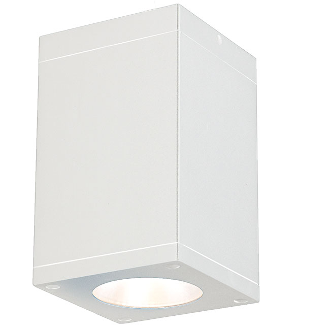 WAC Lighting DC-CD0517-S927-WT Cube Arch LED 4.5 inch White Flush Ceiling Light in Spot, 90, 2700K
